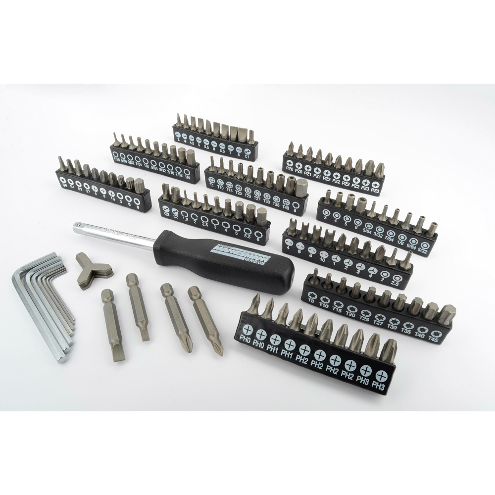 Brüder Mannesmann Bit set Metric 1/4 (6.3 mm) 130-piece 29166
