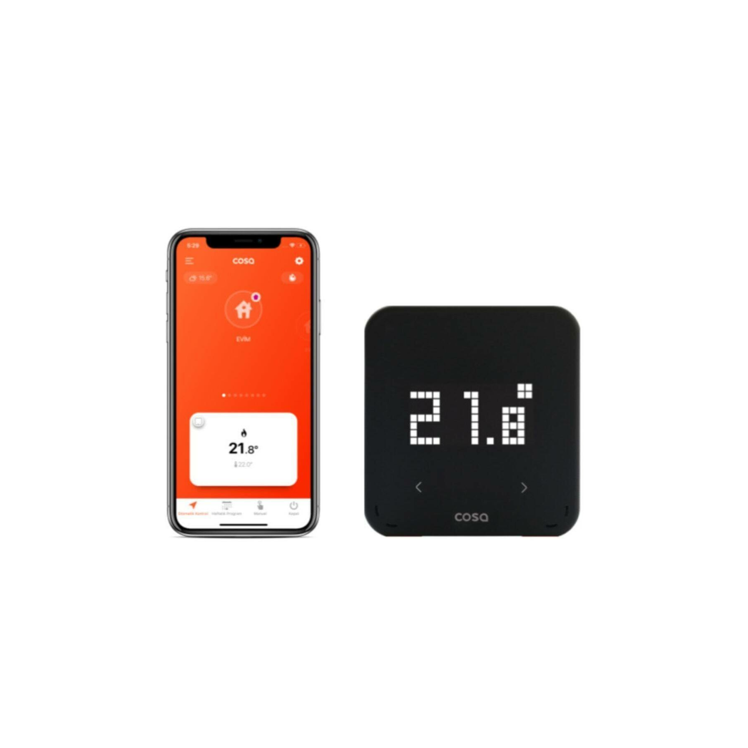 Cosa P4Tr-21 Akıllı Kablosuz Kombi Kontrolü Oda Termostatı