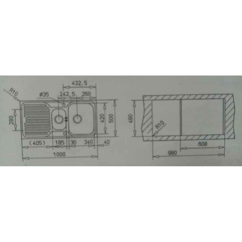Teka PRINCESS 60 B Sağ Çelik Evye