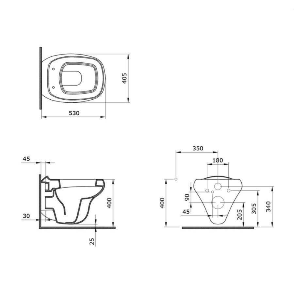 Bocchi Fenice Asma Klozet Mat Buz Mavisi Kapak Hariç 1166-029-0128