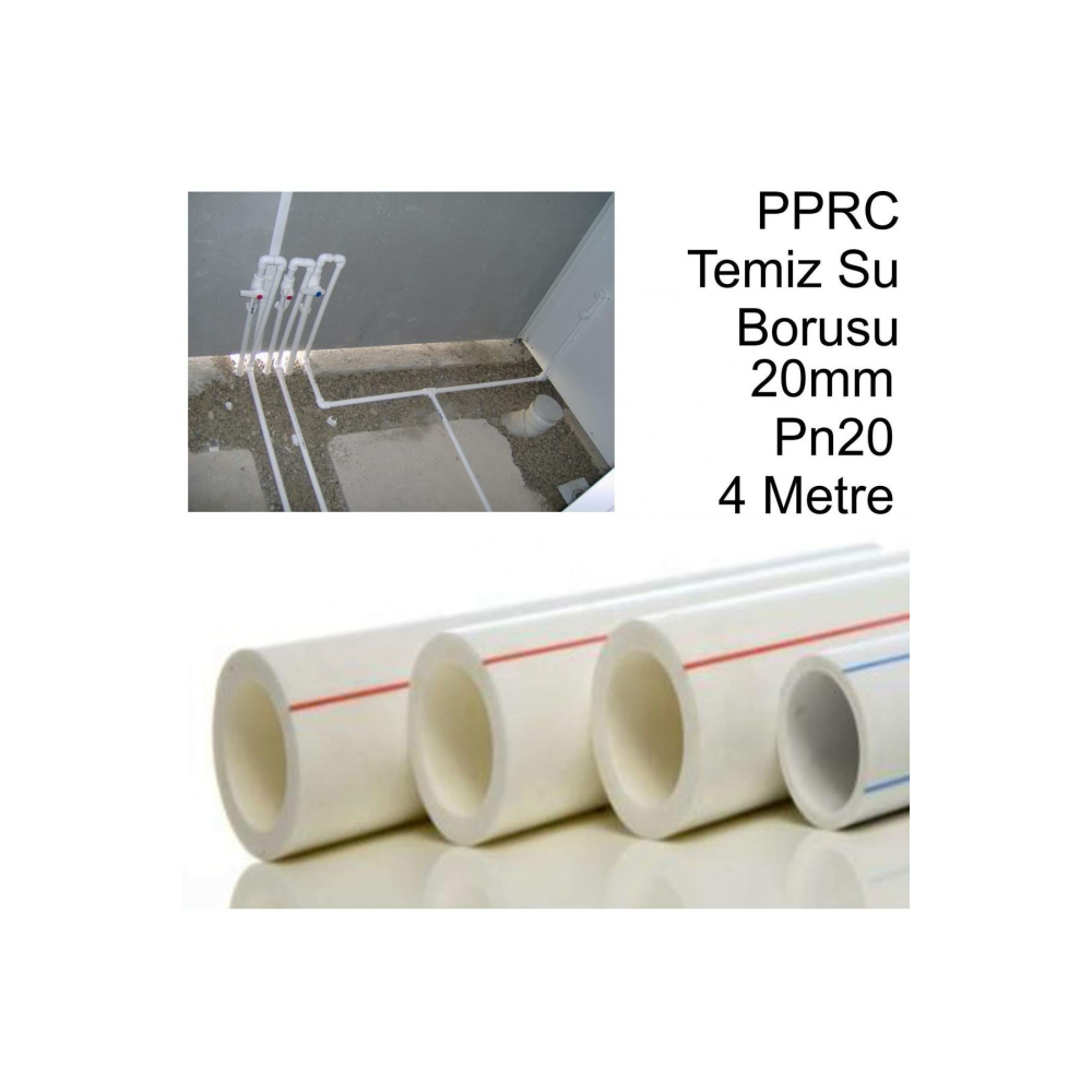 Temiz Su Plastik Alt Yapı Tesisat Borusu 20mm Pn20 4 Metre-kaliteli-ko