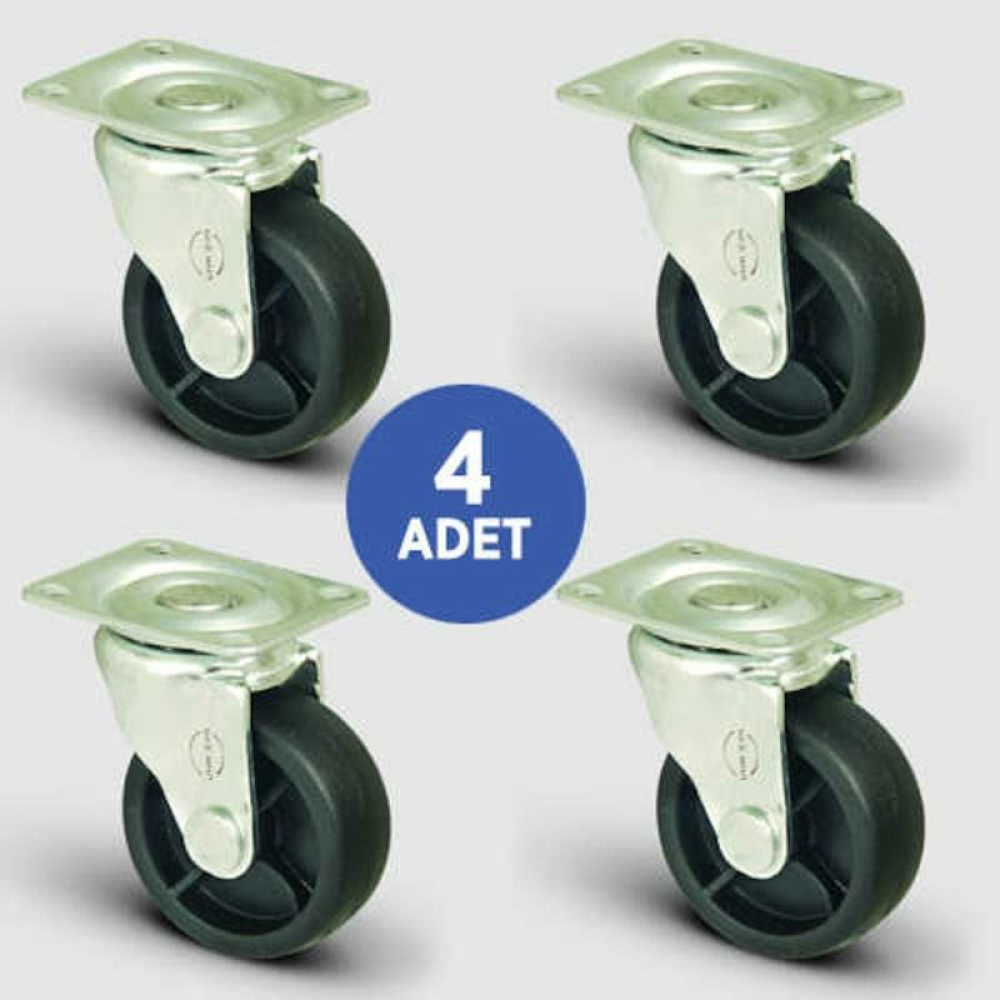 4 Adet El01mkm38. Oynak Tablalı Mobilya Tekerleği. Sehpa