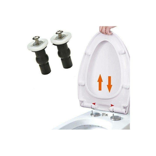 Kauçuk Giriş Menteşeli 2 Adet Klozet Kapağı Genişleyen Vidalar