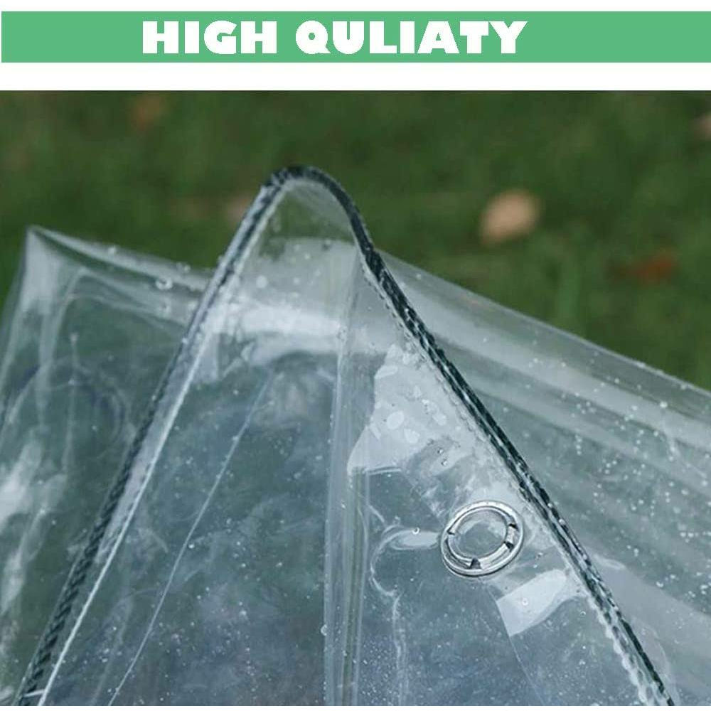 Sera, bahçe mobilyası, branda, şeffaf, halkalı, PVC balkon çardağı, su geçirmez, branda, katlanabilir, 1 m x 3 m pergola, şeffaf perde, rüzgar