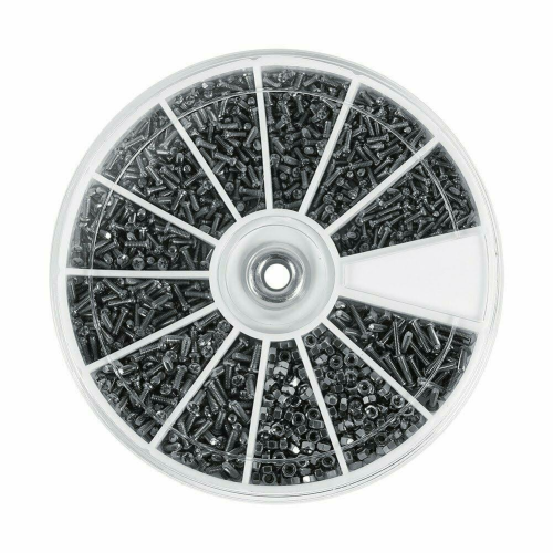 600 adet 12 Çeşit Küçük Vida Somun Kiti M1 M1.2 M1.4 M1.6 Saatler Glassess Elektronik için