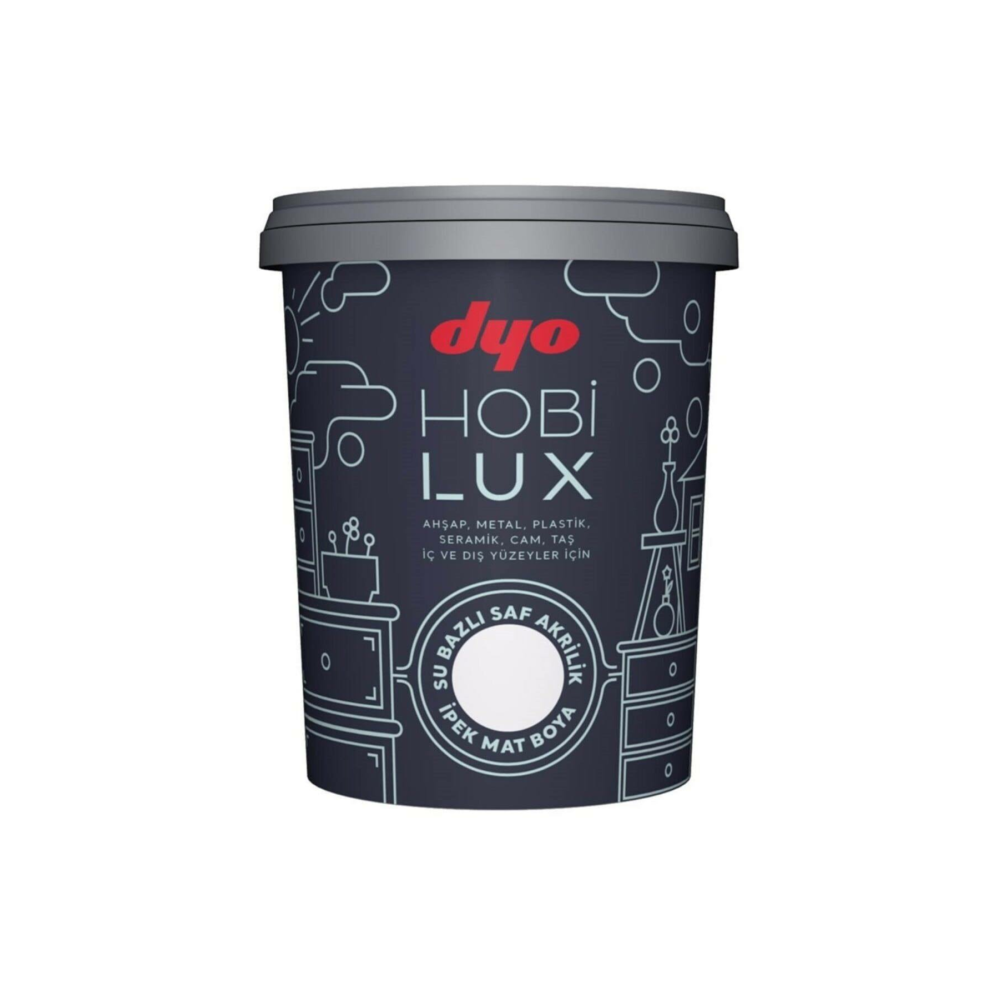 Dyo Hobi Boyası Hobilux 0,4 Lt(600Gr) Seramik ,Taş ,Ahşap ,Cam , Metal Iç Ve Dış Yüzeyler Için