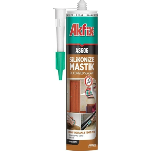 Akfix AS606 Silikonize Akrilik Mastik 500 Gr Bej