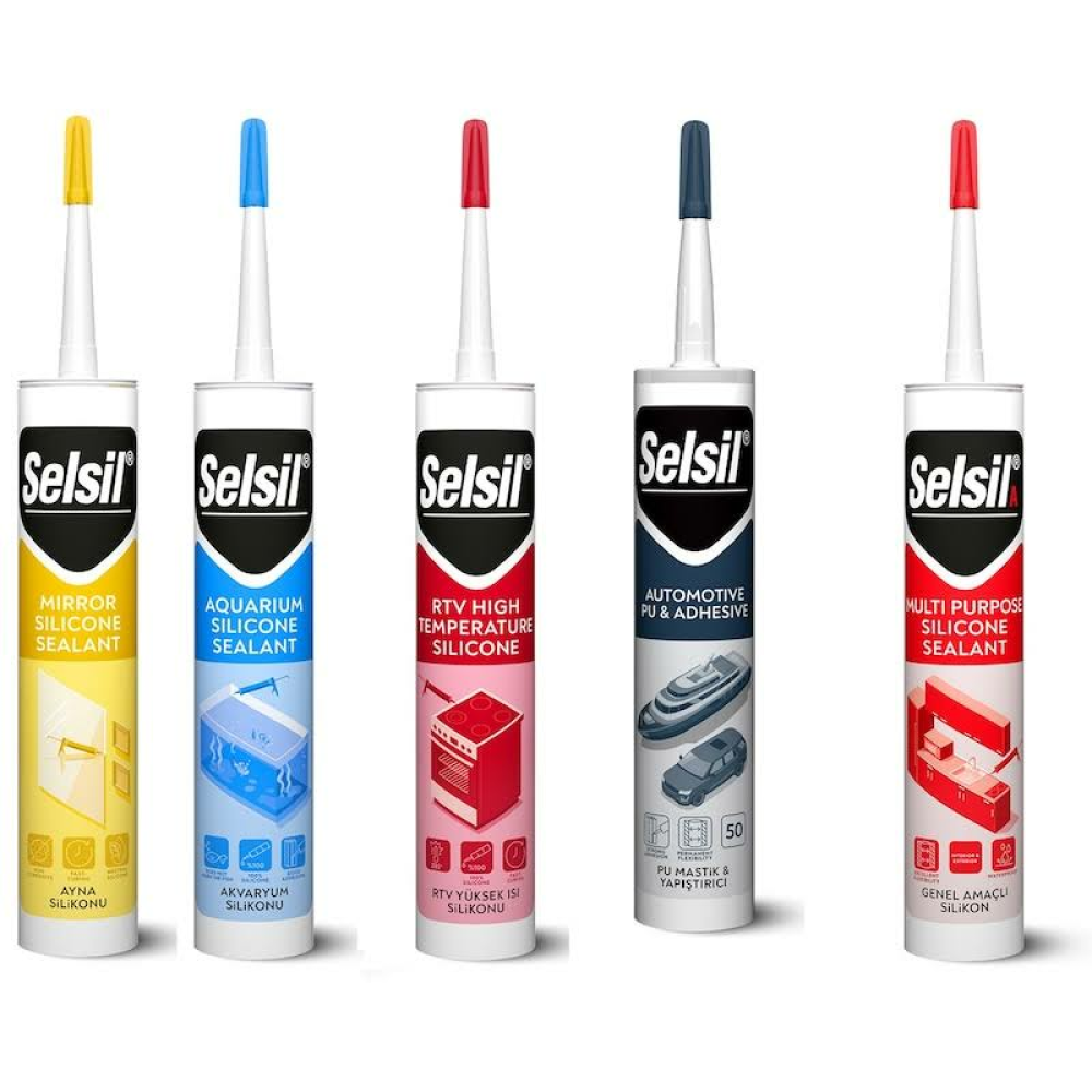 Selsil Silikonize Akrilik Mastik 500 Gr Beyaz