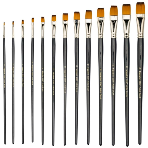 Bigpoint 200F Serisi Sentetik Kıl Düz Kesik Fırça No 0