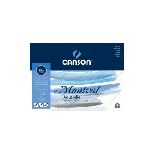 Canson Montval Suluboya Blok 300 Gr 18x25 Cm 12 Sayfa