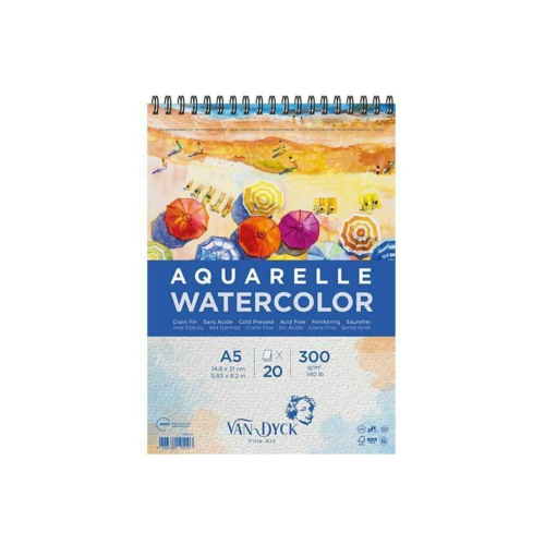 VAN DYCK SULUBOYA BLOK SPIRALLI A5 300 GR. 20 YP