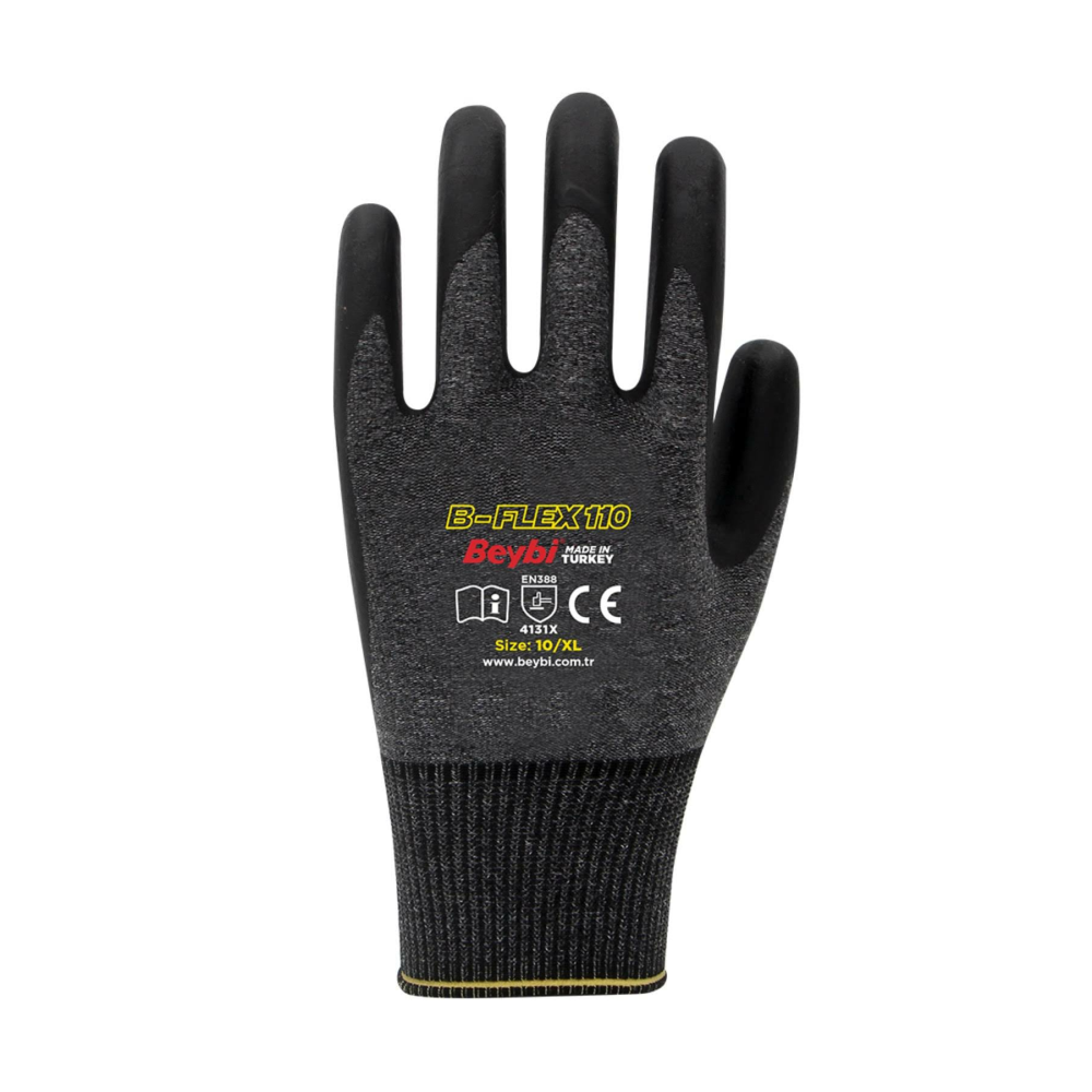Beybi B-Flex110 Likralı Nitril Eldiven 10 - Çift
