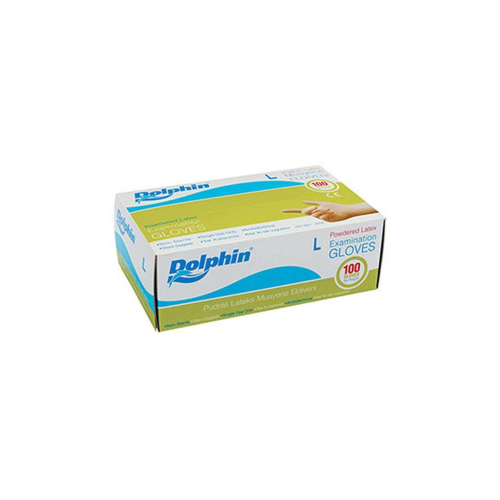 Dolphin Pudralı Lateks Eldiven - L