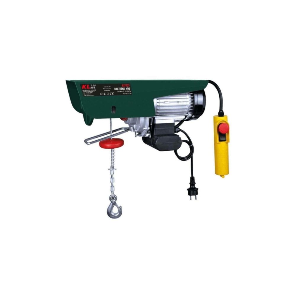 Kl KLV125 Elektrikli Vinç 125/250 kg.