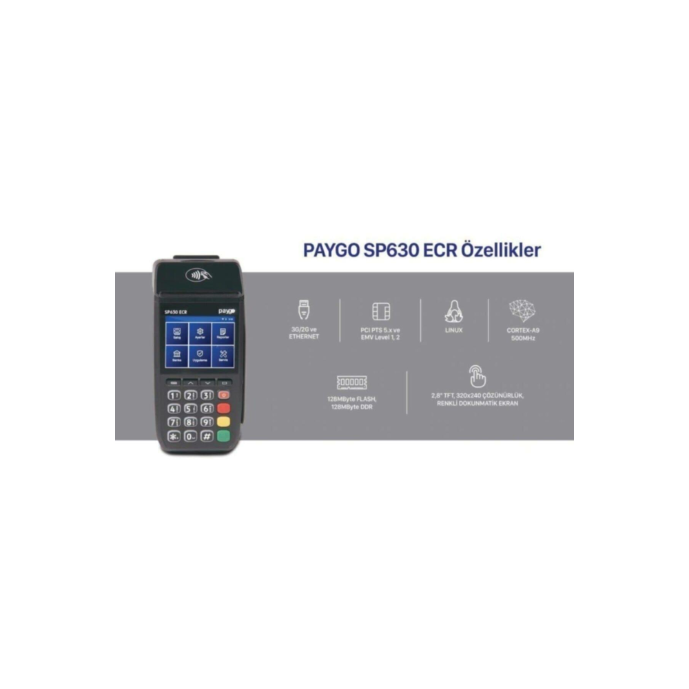 Paygo SP630 Ecr Yeni Nesil Mobil Pos Yazarkasa