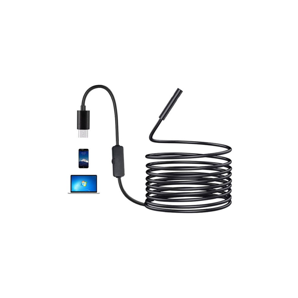 Hytech HY-XYK10 5,5Mm Micro USB + Typec LED Işıklı Yılan Kamera