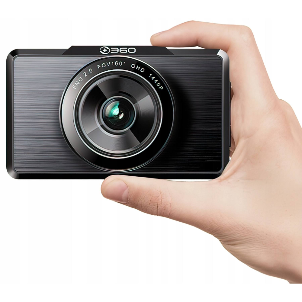 360 G500H Ön 2K-Arka 1080p 160° Geniş Açı Gece Görüşü Dahili GPS Akıllı Araç İçi Kamera