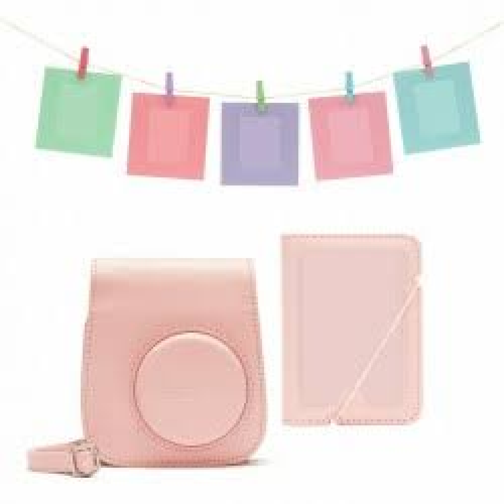 Instax Mini 11 Fotoğraf Makinesi Aksesuar Seti, allık pembe