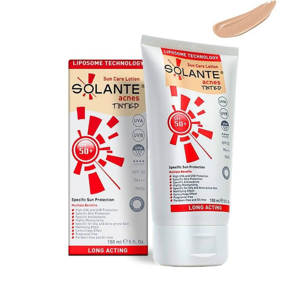 Solante Acnes Tinted SPF 50+ 150 ml