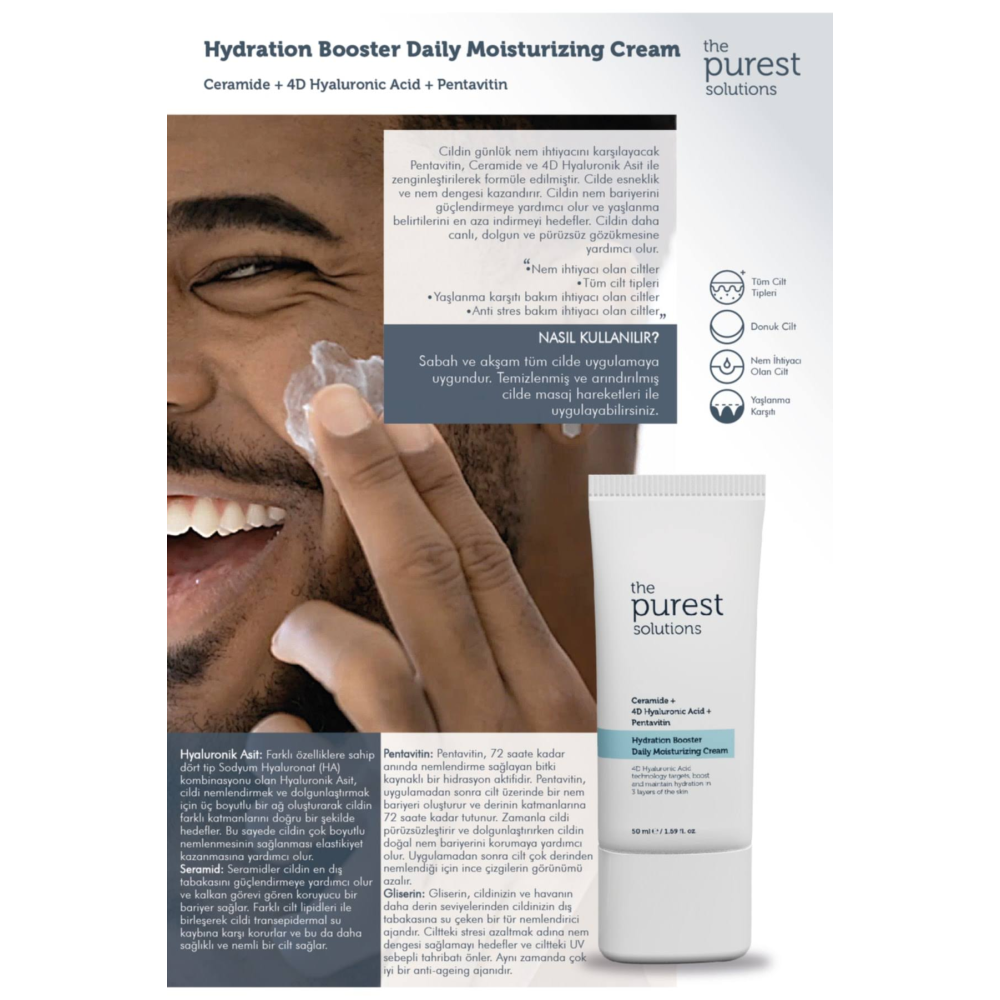 The Purest Solutions Günlük Nemlendirici Bakım Kremi 50 ml