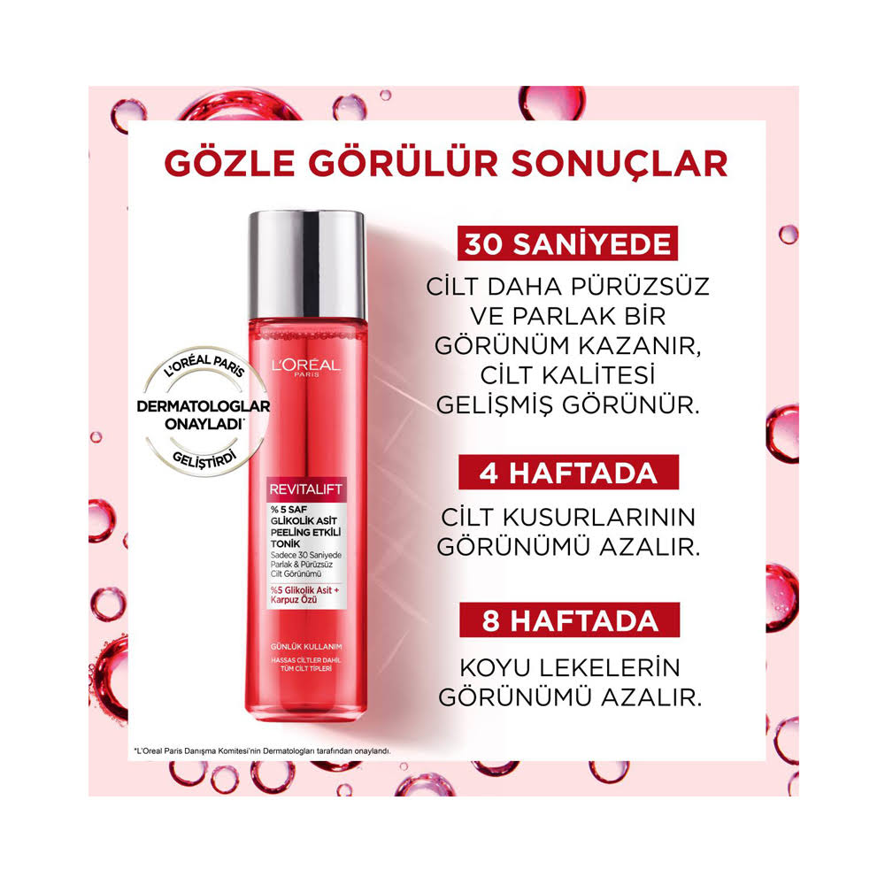 Loreal Paris Revitalift Peeling Etkili Tonik 180 Ml