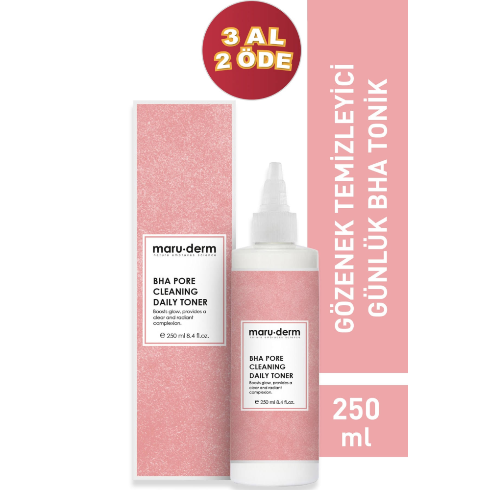 Maru.Derm Bha Tonik Gözenek Sıkılaştırıcı, Siyah Nokta Karşıtı 250 Ml