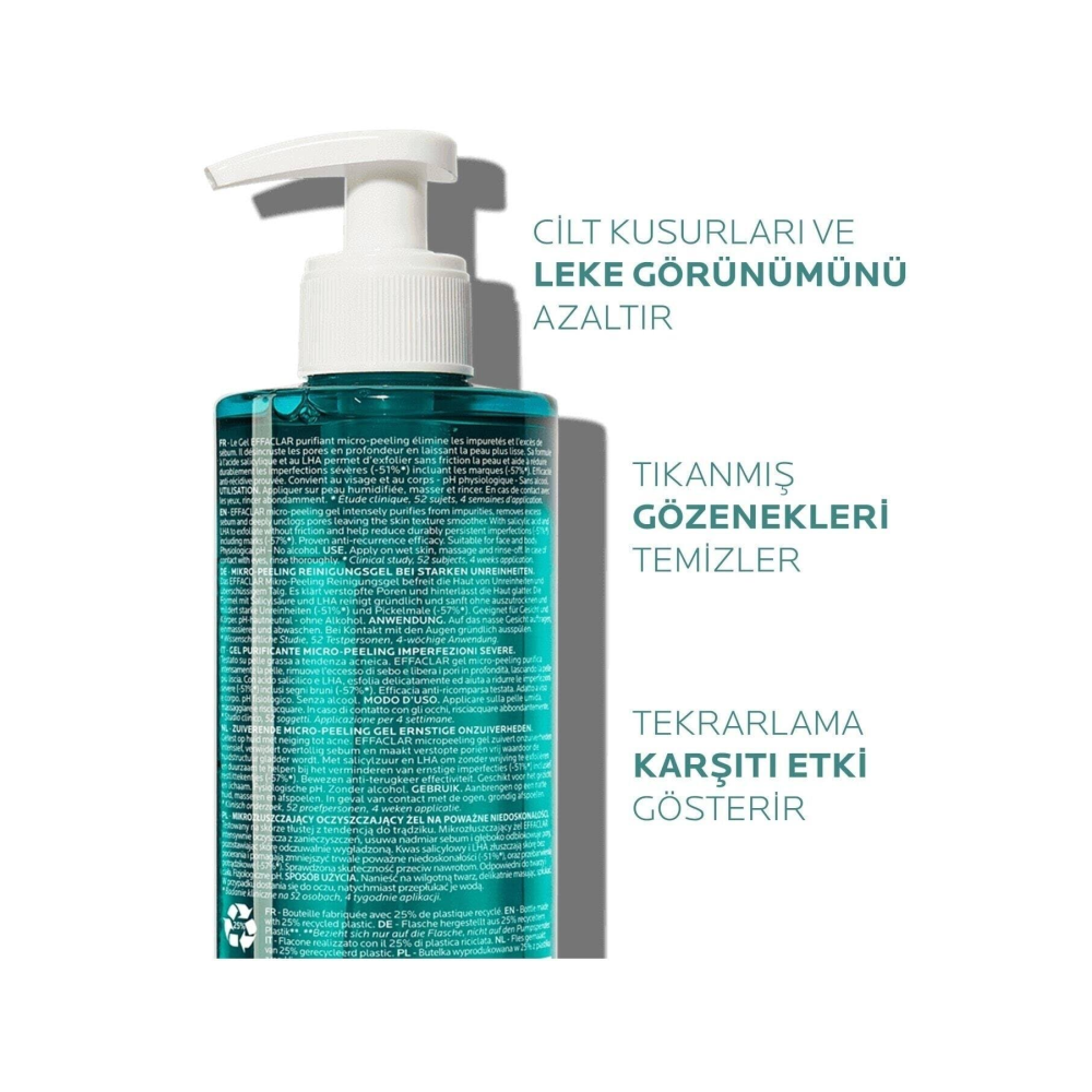 La Roche Posay Effaclar Mikro Peeling Jel 400 ML