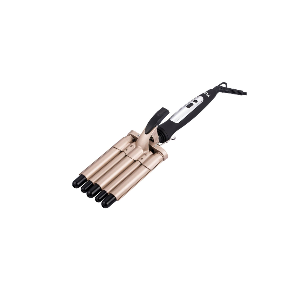 Yui KB55 Led Göstergeli Seramik Plaka 19mm Su Dalgası Wag Saç Maşası