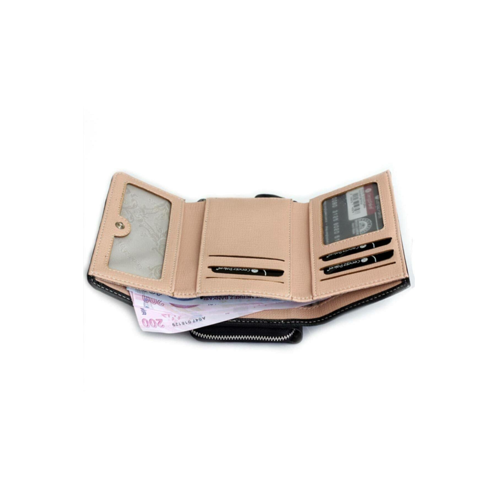 CENGİZ PAKEL Kadın Cüzdan 65218 Siyah-pudra
