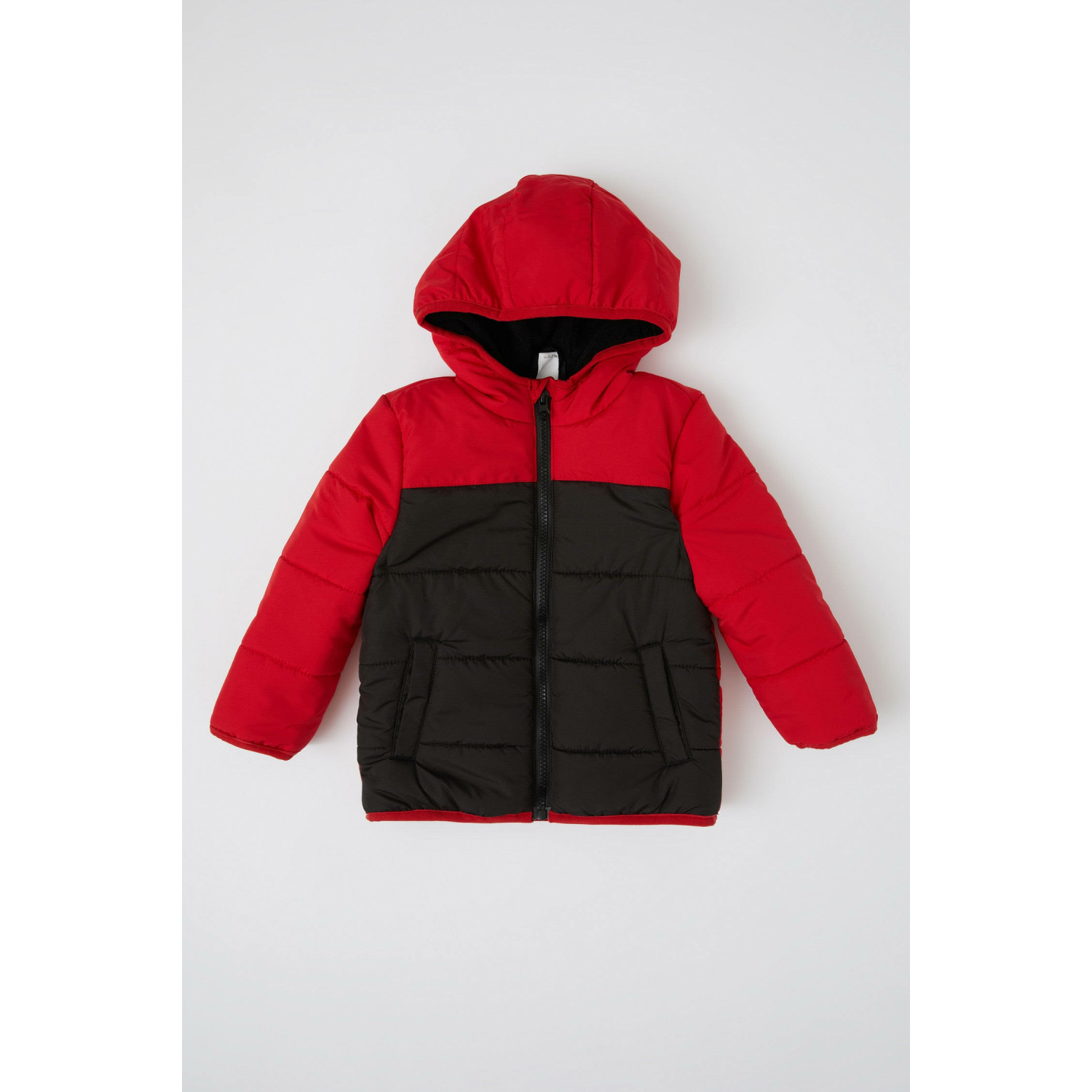 DeFacto Erkek Bebek Su İtici Kapüşonlu Polar Astarlı Mont