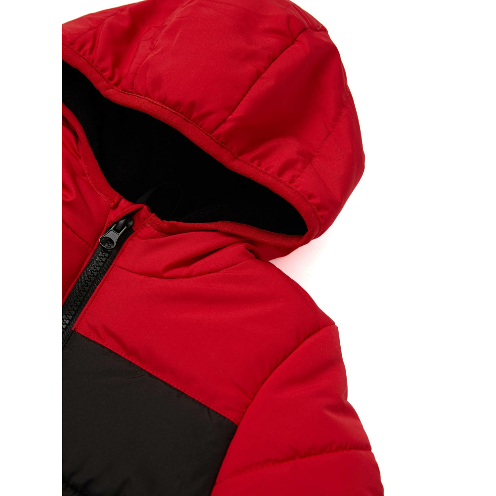 DeFacto Erkek Bebek Su İtici Kapüşonlu Polar Astarlı Mont