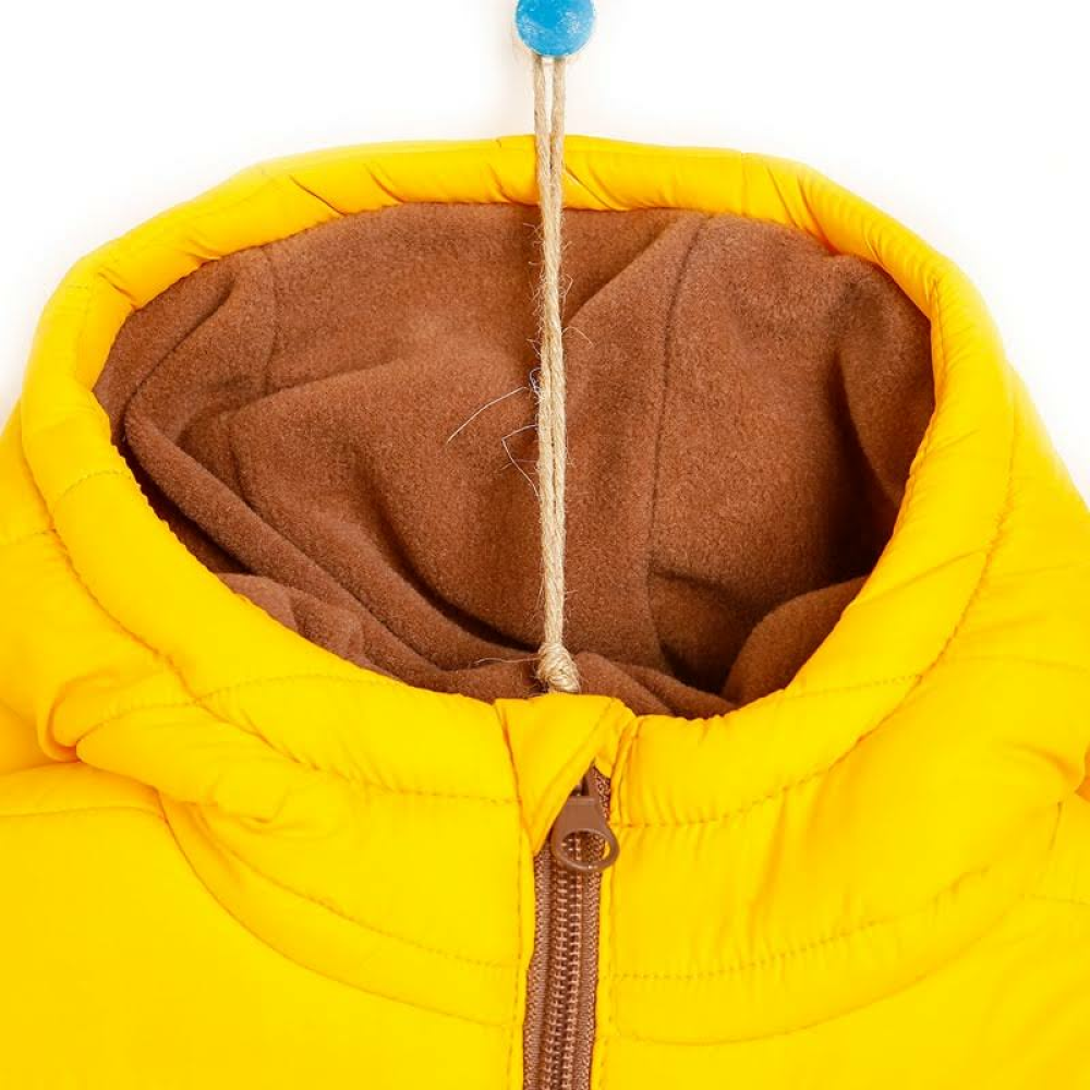 HelloBaby Basic Kulaklı Kapüşonlu Mont - Füme