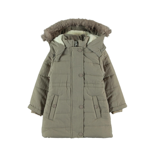 Civil Girls Kız Çocuk Kapüşonlu Mont 2-5 Yaş Bej