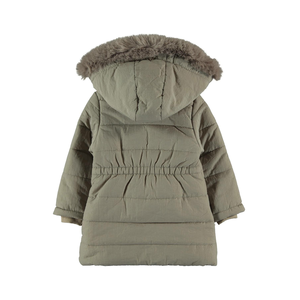 Civil Girls Kız Çocuk Kapüşonlu Mont 2-5 Yaş Bej