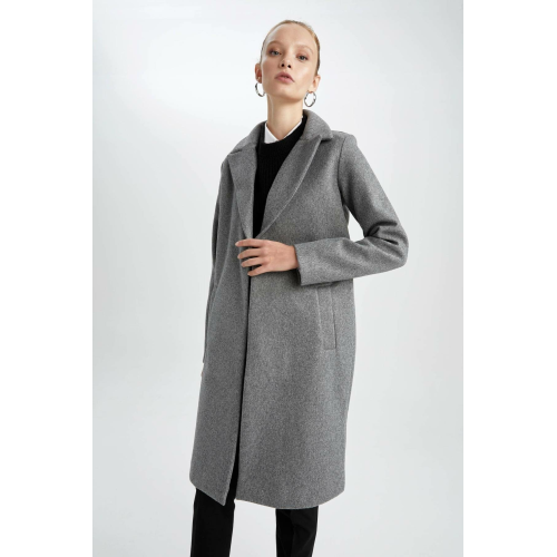 DeFacto Kadın Oversize Fit Kaşe Mont