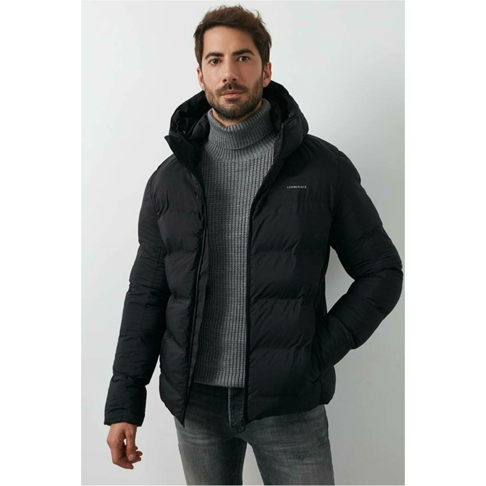 Lumberjack Nolan Coat Erkek Siyah Mont Sn22