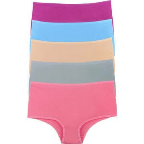 Sensu Kadın Brazilian Yüksek Bel Şort Külot Karışık Renkli 5li Paket - KTS1158 - M - Çok Renkli