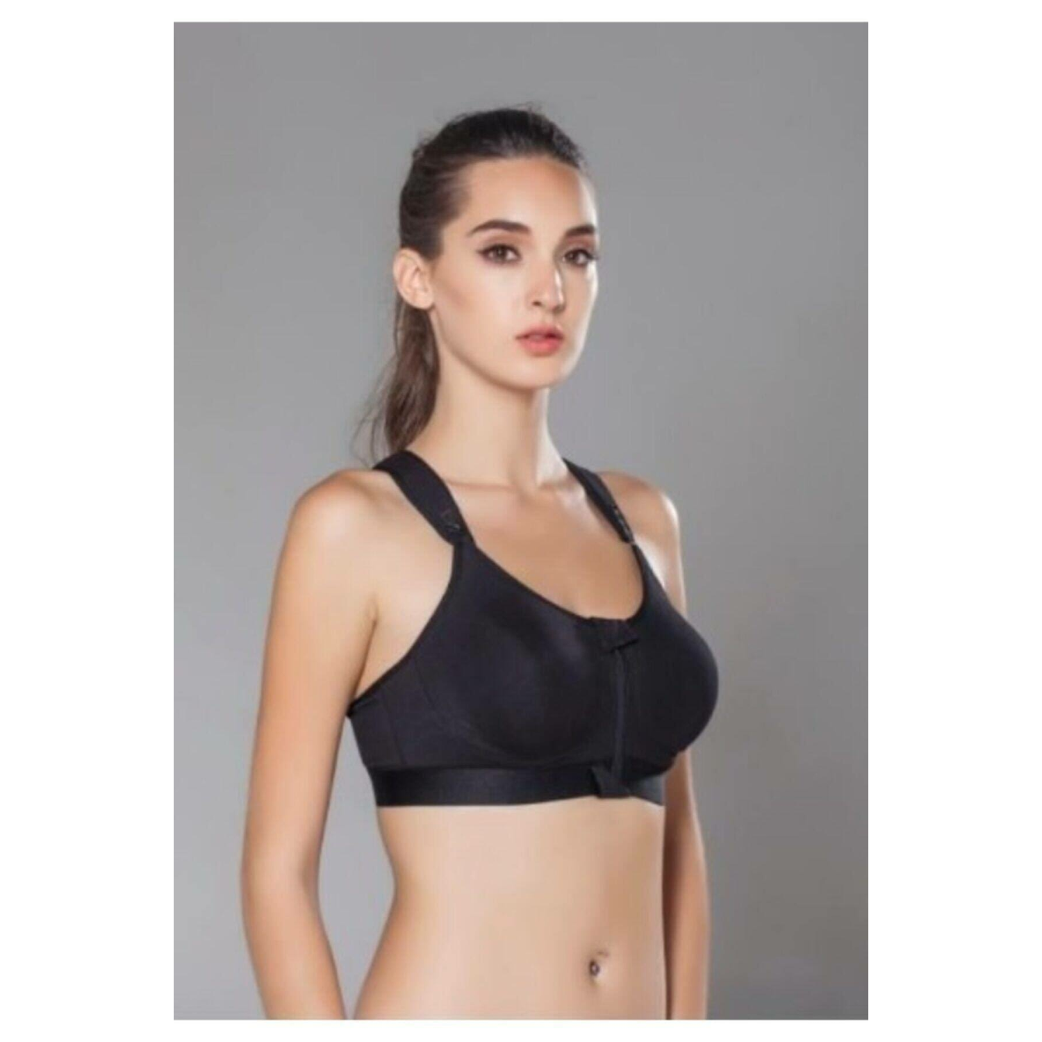 Moonlight 2149 Balensiz Desteksiz Önden Fermuarlı Sütyen 85C - SİYAH