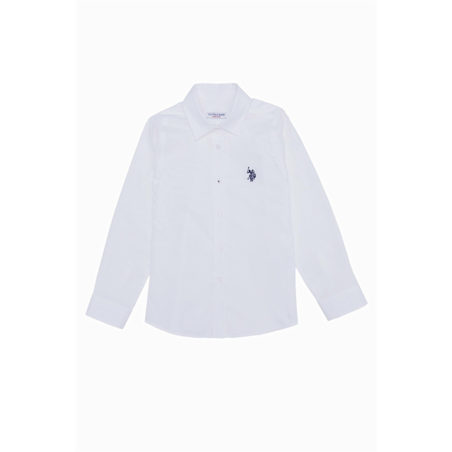 U.S. Polo Assn. Erkek Beyaz Gömlek Uzunkol Basic