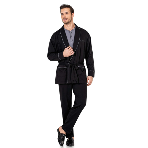 Pierre Cardin Penye Pijama & Robdöşambır Damat Çeyiz Seti M Beden
