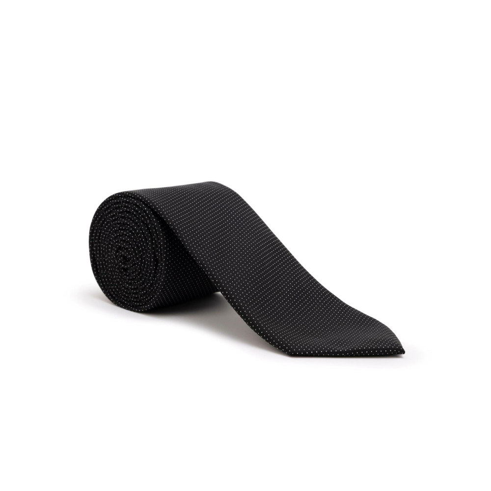 Pierre Cardin Siyah 3'lü Kravat Mendil Set