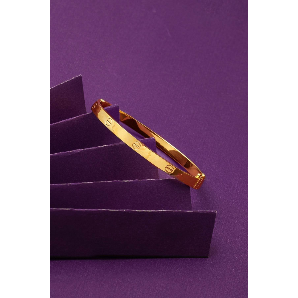 Bilezikci Vidalı 22 Ayar Kelepçe Altın Bilezik (5 Mm Enli)