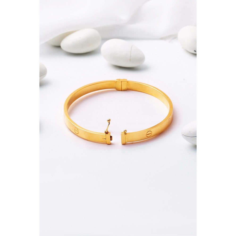 Bilezikci Vidalı 22 Ayar Kelepçe Altın Bilezik (5 Mm Enli)