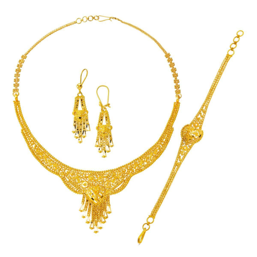 22 Ayar Altın Hint Takı Seti