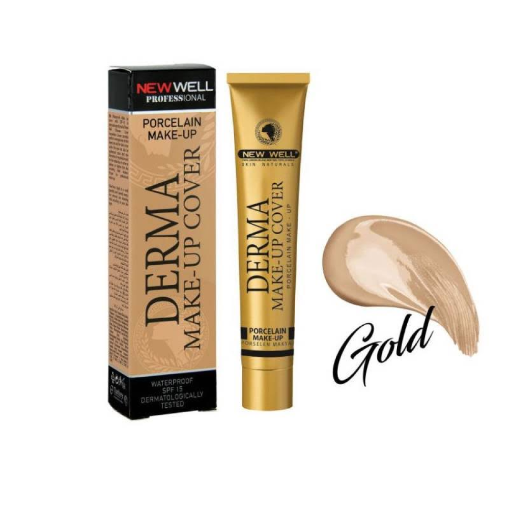 New Well Derma Make Up Cover Fondöten - Gold