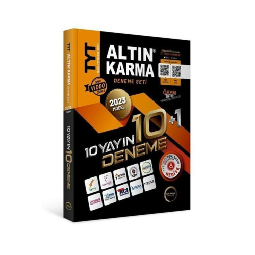 Altın Karma 2023 TYT 10 Farklı Yayın 10+1 Deneme Seti