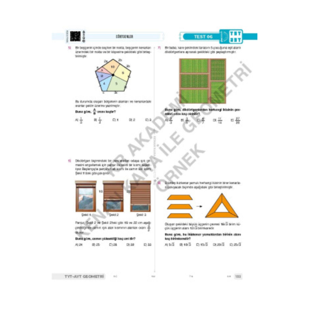 Kenan Kara İle TYT AYT Geometri Video Ders Kitabı KR Akademi