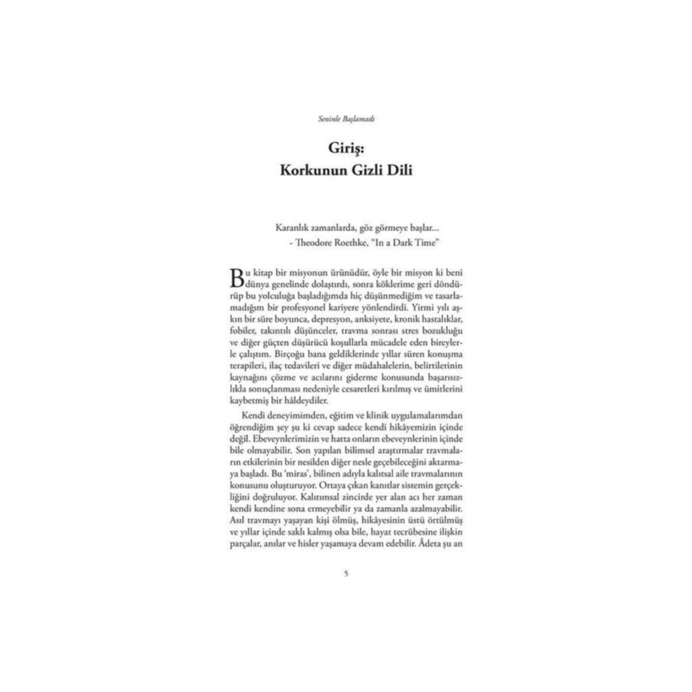 Mark Wolynn - Seninle Başlamadı