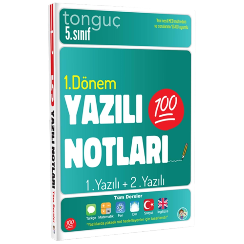 Tonguç Akademi 5. Sınıf Yazılı Notları 1. Dönem 1 Ve 2. Yazılı