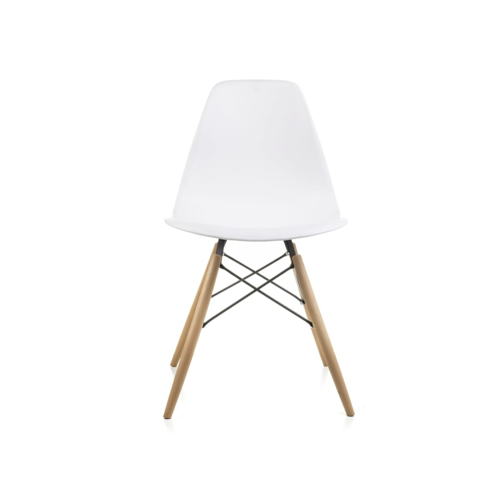 Dorcia Home Eames Mona Beyaz Sandalye - Cafe Balkon Mutfak Sandalyesi